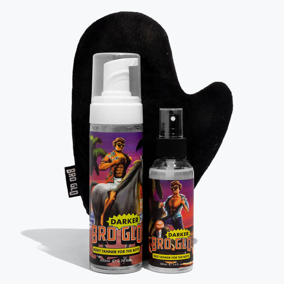 Bro Glo Men's Self Tanner Bundle