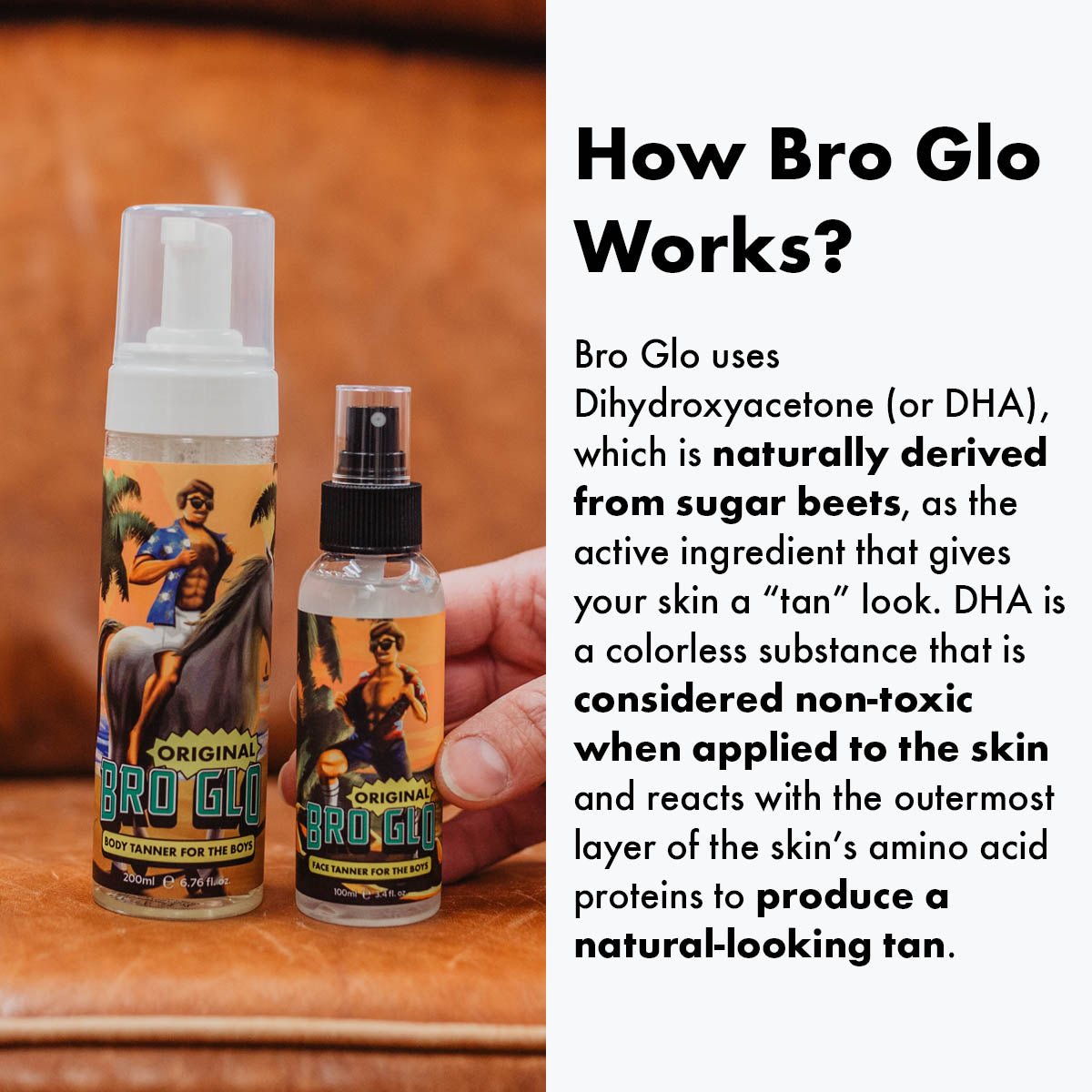 Bro Glo Men's Self Tanner Bundle